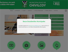 Tablet Screenshot of chivilcoy.gov.ar